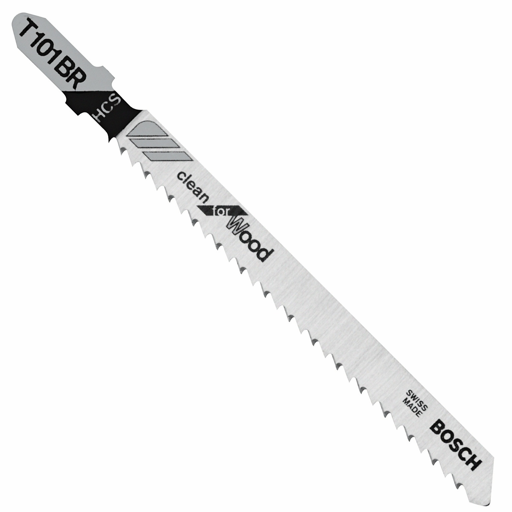 Bosch T-Shank Jig Saw Blades — 4in., 10 TPI, Reverse Pitch, Clean for Wood, 100 Pcs, Model# T101BR100